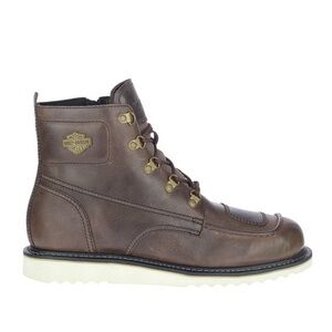 Harley Davidson Men's Leather Hagerman Boot - Fossil size 8 M
